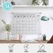 Martha Stewart Grayson Acrylic Wall Calendar w/Notes w/Dry Erase Marker and Mntng Hrdwr, 24in. x 18in., w/Blk Prnt BR-AC-4560-BK-CLRBK-MS - alternate 2